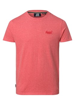 Superdry T-shirt męski Mężczyźni Bawełna malinowy marmurkowy ze sklepu vangraaf w kategorii T-shirty męskie - zdjęcie 160056884