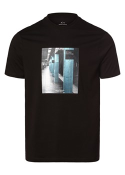 Armani Exchange T-shirt męski Mężczyźni Bawełna czarny nadruk ze sklepu vangraaf w kategorii T-shirty męskie - zdjęcie 160056914