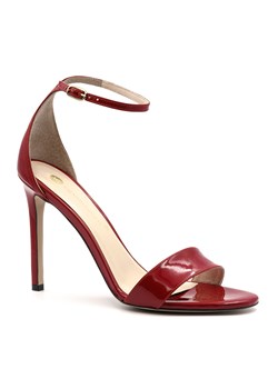 Czerwone lakierowane szpilki sandały 5AD001818 ze sklepu NESCIOR w kategorii Sandały damskie - zdjęcie 160058603