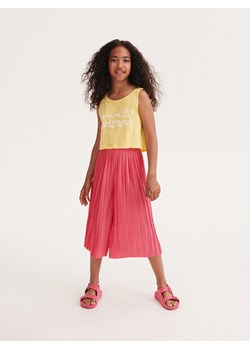 Reserved - Top z nadrukiem - żółty ze sklepu Reserved w kategorii Bluzki dziewczęce - zdjęcie 160068012