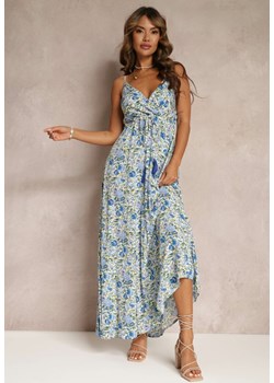Niebieska Sukienka Auxeris ze sklepu Renee odzież w kategorii Sukienki - zdjęcie 160139804