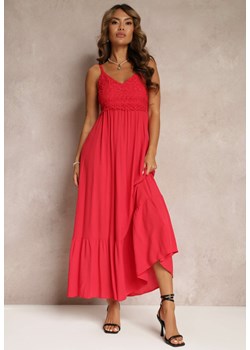 Czerwona Sukienka Chryazire ze sklepu Renee odzież w kategorii Sukienki - zdjęcie 160139820