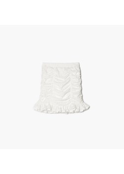 Cropp - Biała spódnica z marszczeniem - biały ze sklepu Cropp w kategorii Spódnice - zdjęcie 160143754