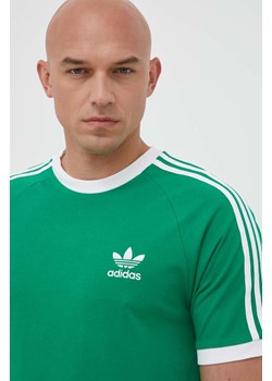 adidas Originals t-shirt bawełniany kolor zielony z nadrukiem ze sklepu ANSWEAR.com w kategorii T-shirty męskie - zdjęcie 160146673
