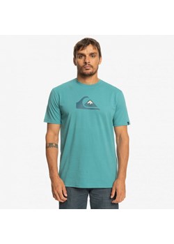 Męski t-shirt z nadrukiem QUIKSILVER Comp Logo  - morski ze sklepu Sportstylestory.com w kategorii T-shirty męskie - zdjęcie 160204100