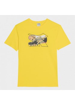 Męski t-shirt z nadrukiem Diadora T-shirt SS Archive - żółty ze sklepu Sportstylestory.com w kategorii T-shirty męskie - zdjęcie 160204201