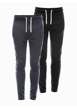 Zestaw spodni męskich dresowych BASIC - 2 pak mix V2 Z38 ze sklepu ombre w kategorii Spodnie męskie - zdjęcie 160213431