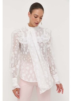Custommade bluzka damska kolor biały wzorzysta ze sklepu ANSWEAR.com w kategorii Bluzki damskie - zdjęcie 160213842