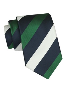 Klasyczny Krawat Męski - ALTIES - Duże Pasy KRALTS0906 ze sklepu JegoSzafa.pl w kategorii Krawaty - zdjęcie 160216754