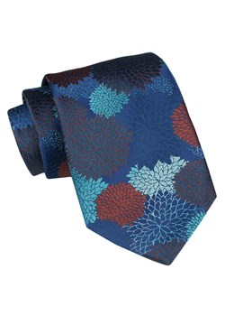 Klasyczny Krawat Męski - ALTIES - Kolorowy w Kwiaty KRALTS0877 ze sklepu JegoSzafa.pl w kategorii Krawaty - zdjęcie 160216784