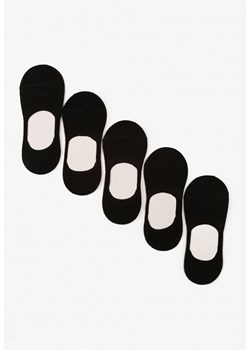 Czarne 5-pack Skarpety Gładkie Stopki Salica ze sklepu Renee odzież w kategorii Skarpetki damskie - zdjęcie 160219013