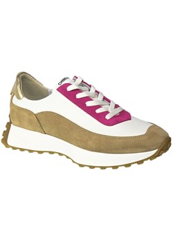 Biało Różowe Skórzane Sneakersy Chebello 3081 059 091 S256 ze sklepu EuroButy.com.pl w kategorii Buty sportowe damskie - zdjęcie 160251372
