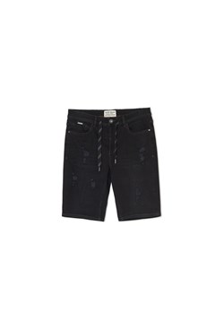 Cropp - Czarne szorty jeansowe - czarny ze sklepu Cropp w kategorii Spodenki męskie - zdjęcie 160284601