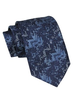 Klasyczny Męski Krawat - ALTIES - Odcienie Niebieskiego i Granatu KRALTS0929 ze sklepu JegoSzafa.pl w kategorii Krawaty - zdjęcie 160291753