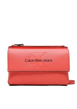 Calvin Klein Jeans Torebka Sculpted Flap Xbody Mono K60K610579 Różowy ze sklepu MODIVO w kategorii Listonoszki - zdjęcie 160317972