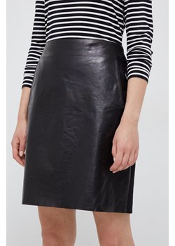 Calvin Klein spódnica kolor czarny mini prosta ze sklepu ANSWEAR.com w kategorii Spódnice - zdjęcie 160324360