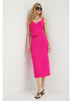 Résumé spódnica kolor różowy midi ołówkowa ze sklepu ANSWEAR.com w kategorii Spódnice - zdjęcie 160325154