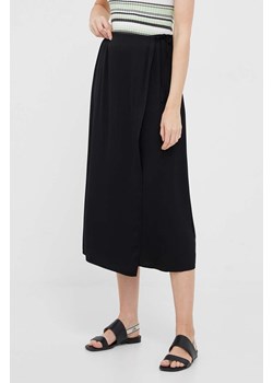 Calvin Klein spódnica kolor czarny midi prosta ze sklepu ANSWEAR.com w kategorii Spódnice - zdjęcie 160325174