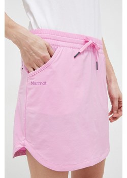 Marmot spódnica Elda kolor fioletowy mini prosta ze sklepu ANSWEAR.com w kategorii Spódnice - zdjęcie 160335981
