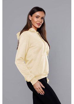 Damska bluza dresowa ecru (w02-67) ze sklepu goodlookin.pl w kategorii Bluzy damskie - zdjęcie 160352873
