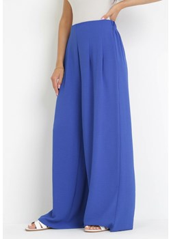 Niebieskie Spodnie Harmiera ze sklepu Born2be Odzież w kategorii Spodnie damskie - zdjęcie 160410303