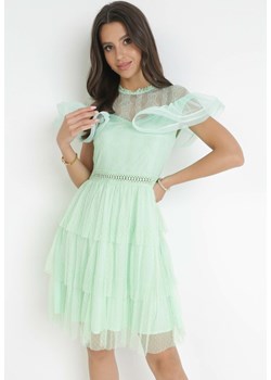Zielona Sukienka Raiseise ze sklepu Born2be Odzież w kategorii Sukienki - zdjęcie 160410443