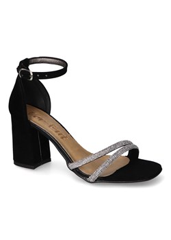 Sandały For-But 0826 Czarne zamsz ze sklepu Arturo-obuwie w kategorii Sandały damskie - zdjęcie 160414281