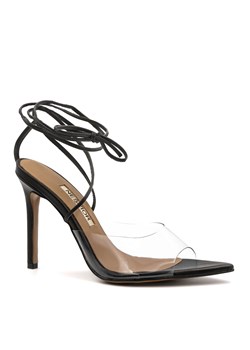 Czarne skórzane szpilki sandały 121S ze sklepu NESCIOR w kategorii Sandały damskie - zdjęcie 160415091