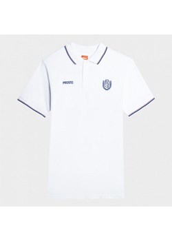 Meski t-shirt polo Prosto Woods - biały ze sklepu Sportstylestory.com w kategorii T-shirty męskie - zdjęcie 160484260