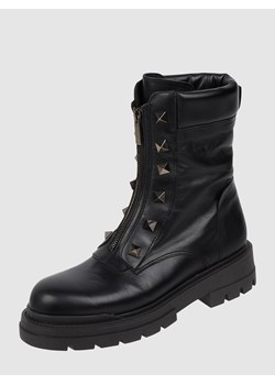 Skórzane buty z nitami ze sklepu Peek&Cloppenburg  w kategorii Botki - zdjęcie 160492602