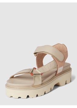 Sandały skórzane z detalem z logo model ‘ELSIE’ ze sklepu Peek&Cloppenburg  w kategorii Sandały damskie - zdjęcie 160514094