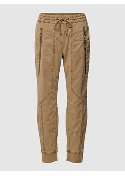 Spodnie materiałowe z ozdobnymi szwami ze sklepu Peek&Cloppenburg  w kategorii Spodnie damskie - zdjęcie 160515960