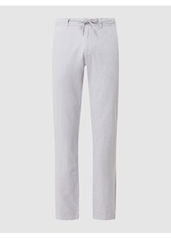 Spodnie o kroju regular fit z mieszanki lnu ze sklepu Peek&Cloppenburg  w kategorii Spodnie męskie - zdjęcie 160520513