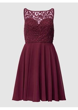 Sukienka koktajlowa o długości mini z kwiatową koronką ze sklepu Peek&Cloppenburg  w kategorii Sukienki - zdjęcie 160521944