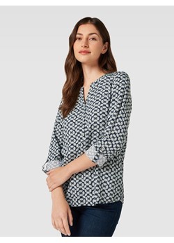 Bluzka z wiskozy z graficznym wzorem na całej powierzchni ze sklepu Peek&Cloppenburg  w kategorii Bluzki damskie - zdjęcie 160527341