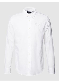Koszula casualowa z wyhaftowanym logo model ‘STRETCH POPLIN’ ze sklepu Peek&Cloppenburg  w kategorii Koszule męskie - zdjęcie 160532802