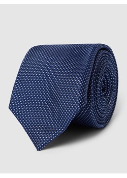 Krawat jedwabny z detalem z logo model ‘WOVEN’ ze sklepu Peek&Cloppenburg  w kategorii Krawaty - zdjęcie 160533662