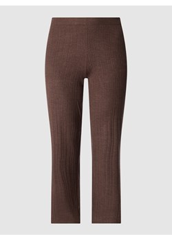 Spodnie z dzianiny PLUS SIZE z elastycznym pasem model ‘Shel’ ze sklepu Peek&Cloppenburg  w kategorii Spodnie damskie - zdjęcie 160538174