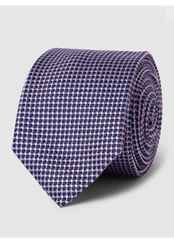 Krawat jedwabny z detalem z logo model ‘WOVEN’ ze sklepu Peek&Cloppenburg  w kategorii Krawaty - zdjęcie 160538711