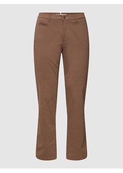 Spodnie z fakturowanym wzorem model ‘FABIO IN’ ze sklepu Peek&Cloppenburg  w kategorii Spodnie męskie - zdjęcie 160540093