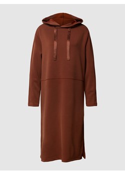 Sukienka z dzianiny dresowej z kapturem model ‘Modal’ ze sklepu Peek&Cloppenburg  w kategorii Sukienki - zdjęcie 160548631