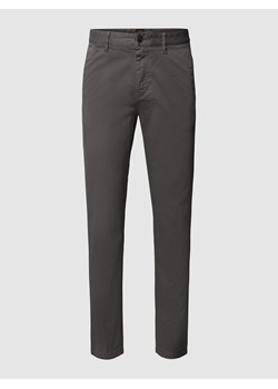 Chinosy o kroju tapered fit z dodatkiem streczu ze sklepu Peek&Cloppenburg  w kategorii Spodnie męskie - zdjęcie 160549124