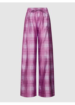 Spodnie materiałowe z wzorem w kratę ze sklepu Peek&Cloppenburg  w kategorii Spodnie damskie - zdjęcie 160554244