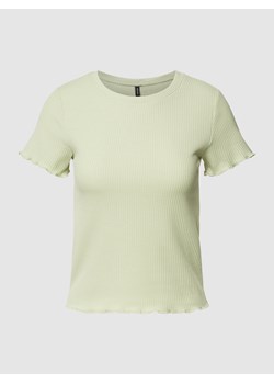 T-shirt z falistym dołem model ‘EMMA’ ze sklepu Peek&Cloppenburg  w kategorii Bluzki damskie - zdjęcie 160558402