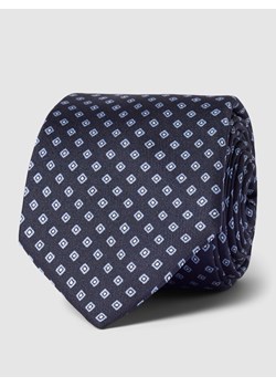 Krawat ze wzorem na całej powierzchni model ‘Bi-Colour’ ze sklepu Peek&Cloppenburg  w kategorii Krawaty - zdjęcie 160591453