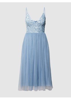 Sukienka koktajlowa z cekinowym obszyciem ze sklepu Peek&Cloppenburg  w kategorii Sukienki - zdjęcie 160595034