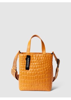Torba tote z fakturowanym wzorem model ‘Waxy Croco’ ze sklepu Peek&Cloppenburg  w kategorii Torby Shopper bag - zdjęcie 160597841