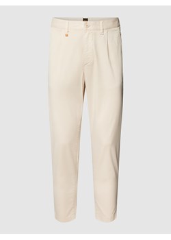 Chinosy z detalami z logo model ‘SHYNE’ ze sklepu Peek&Cloppenburg  w kategorii Spodnie męskie - zdjęcie 160647922