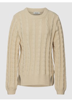 Sweter z dzianiny ze ściegiem warkoczowym model ‘Alice’ ze sklepu Peek&Cloppenburg  w kategorii Swetry damskie - zdjęcie 160648781