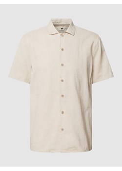 Koszula casulowa o kroju relaxed fit z lnu z kołnierzykiem typu kent ze sklepu Peek&Cloppenburg  w kategorii Koszule męskie - zdjęcie 160654473